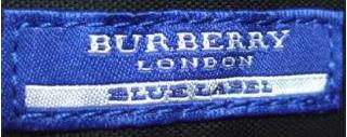burberry blue label tag
