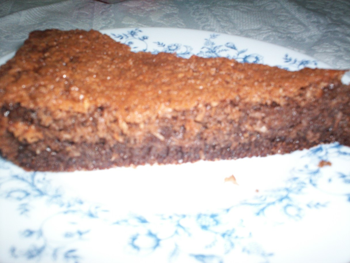 Bolo de chocolate e coco sem farinha Baú da Conceição