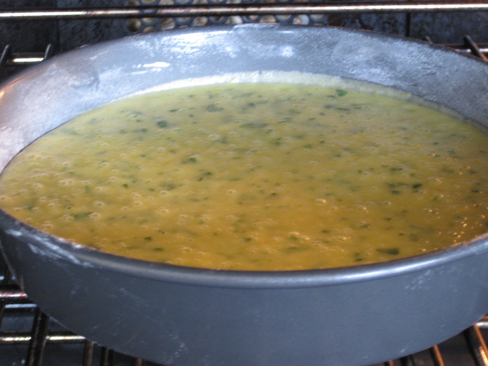 CURIOUS EATS Lemon Verbena Cake with a Blueberry Jam Glaze