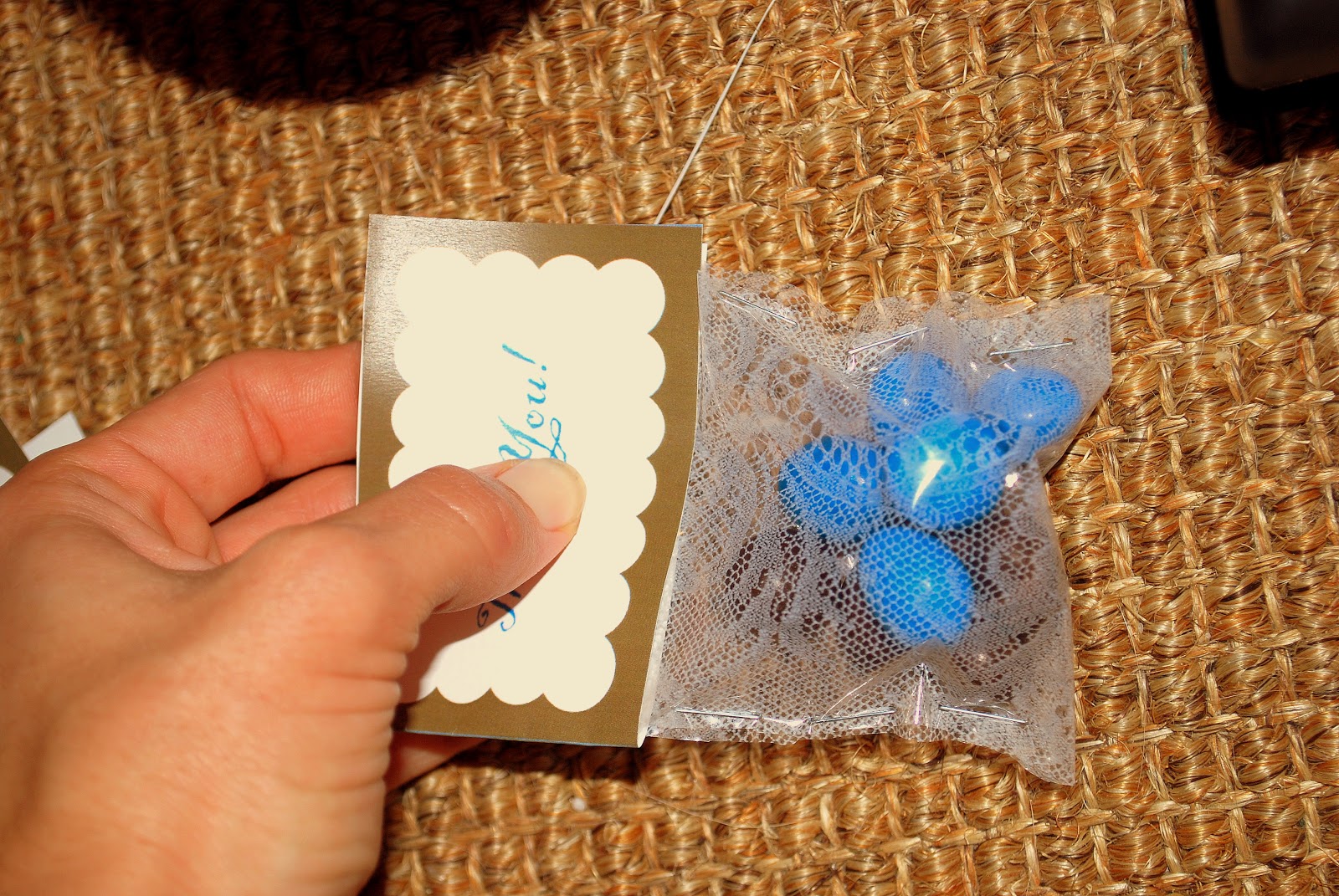 Kara's Korner Tutorial Baby Shower Favor M&M gift bags