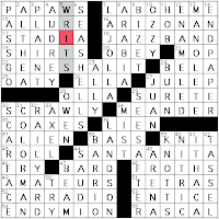 crossword clue shrub
