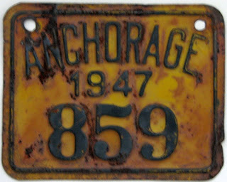 Anchorage (Alaska) city plate #859