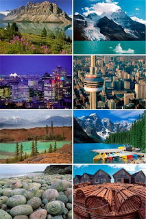 Обои для рабочего стола с видами канадских ландшафтов и городов