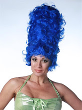 A model in the Marge Simpson