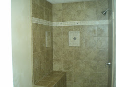 Complete Shower with Seat & Bathroom Floor
