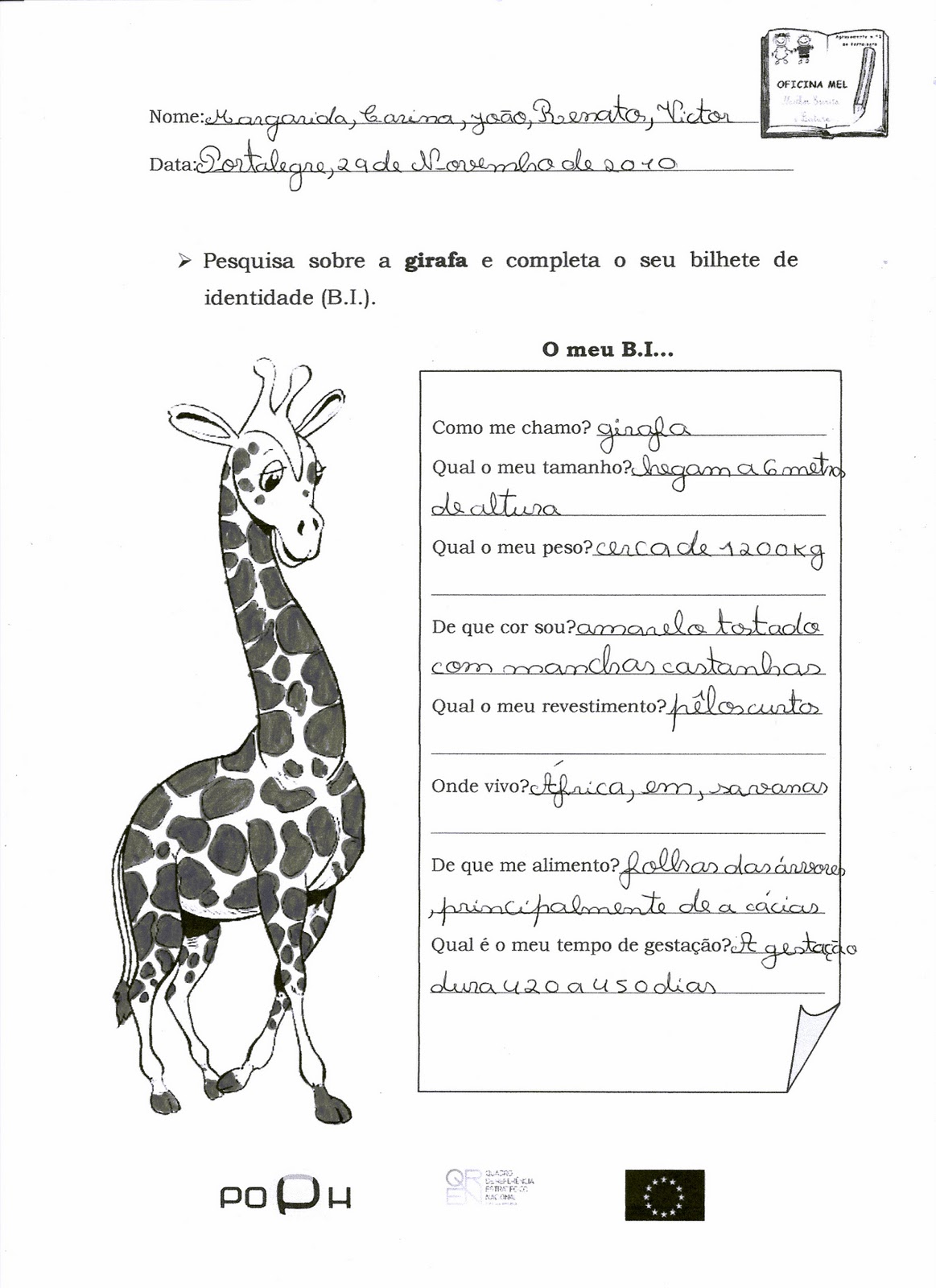Oficina MEL - Melhor Escrita e Leitura: A girafa que comia estrelas