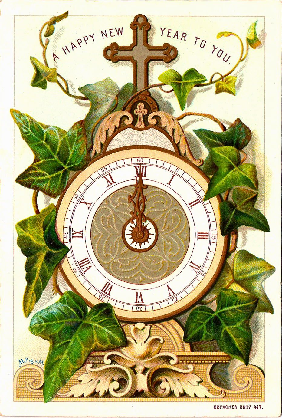 new year clock clip art - photo #44