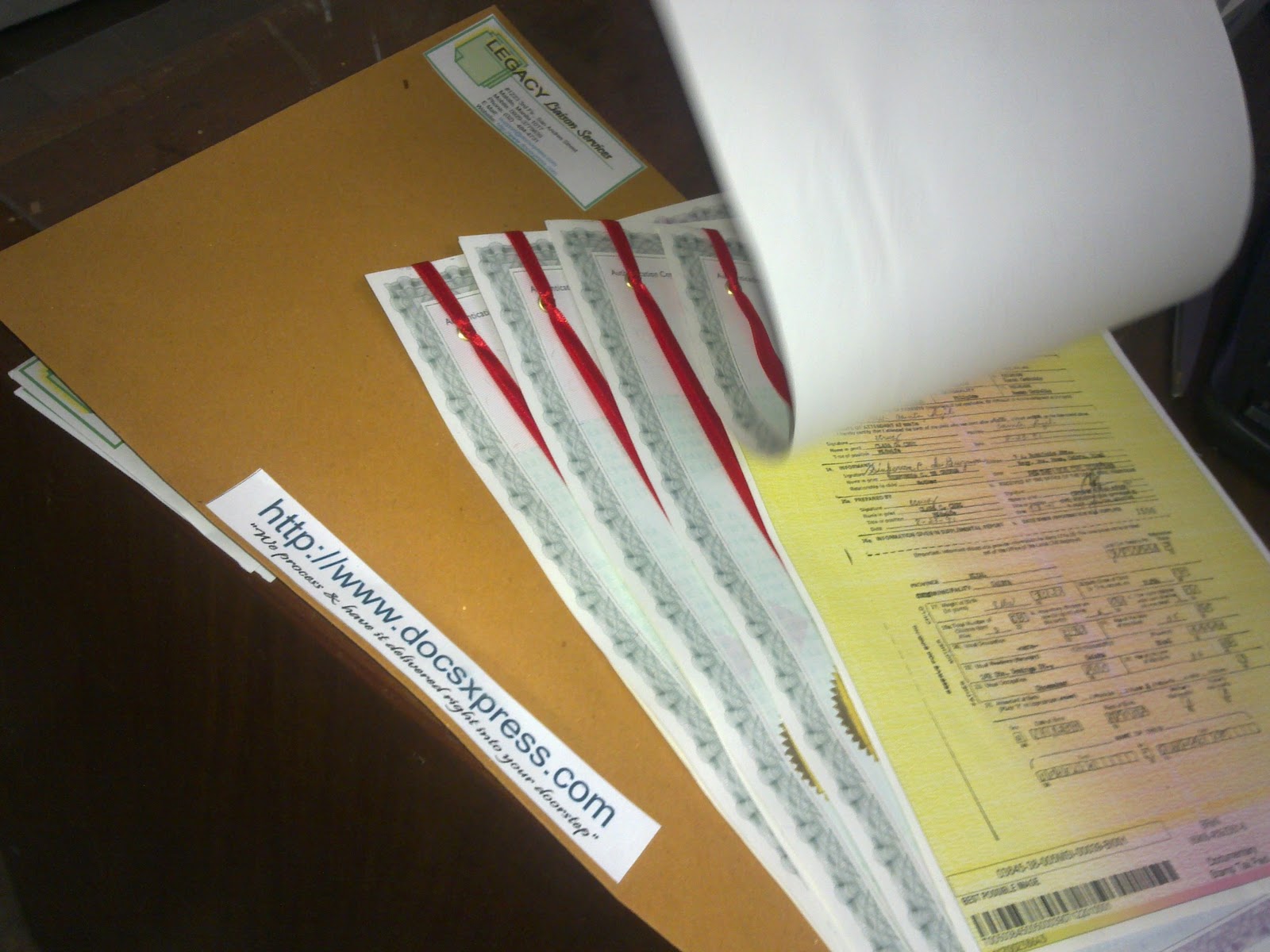 Philippine Documents Information Blog DFA AUTHENTICATION RED RIBBON
