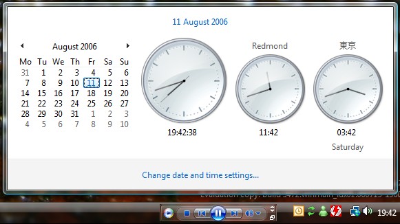 windows 10 and display analog clock