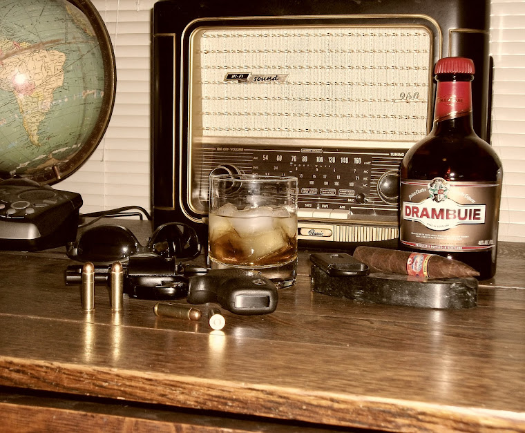 Cigars, Drambuie, Old Time Radio, and GUNS!