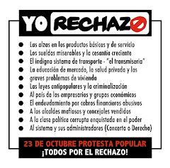 TODO EL PUEBLO POR EL RECHAZO, ASAMBLEA POPULAR 19 DE OCTUBRE, PROTESTA NACIONAL 23 OCTUBRE