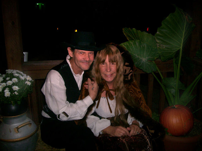 My wife Sherry and I on Main Street, Halloween 2009