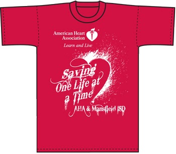 go red t shirts