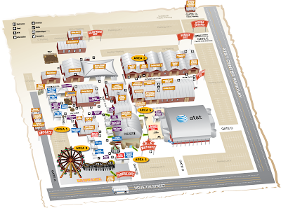 San Antonio Stock Show and Rodeo 2010 Map