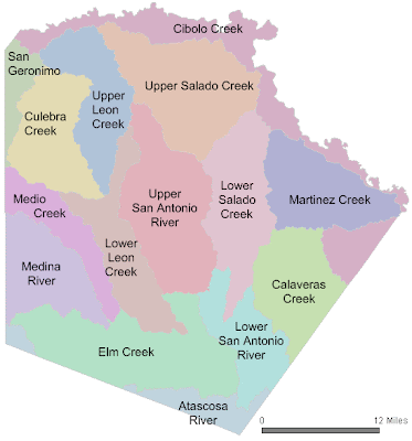 Watersheds of San Antonio
