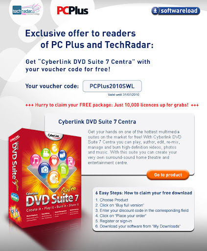 Cyberlink DVD Suite 7 Centra - 2010 July Promotion