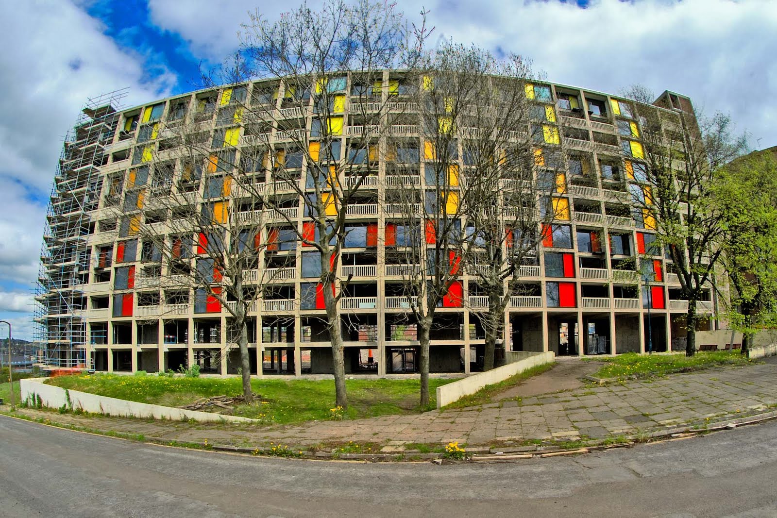 Park Hill Flats Sheffield City side reveal
