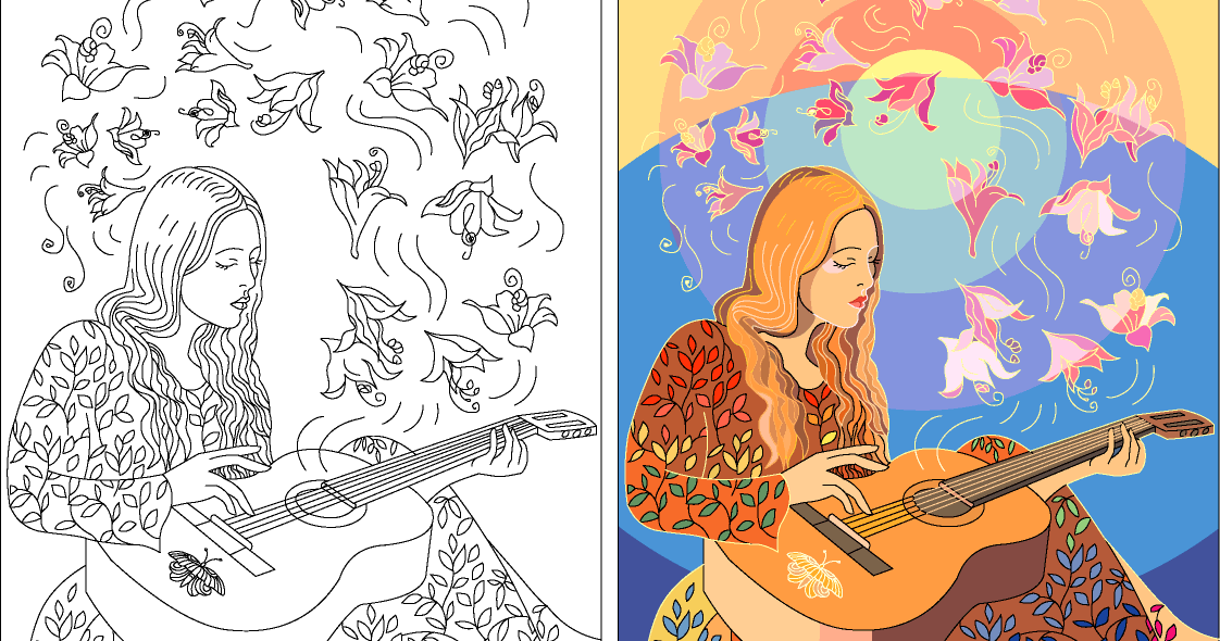 Nicole's Free Coloring Pages: Coloring is a therapy