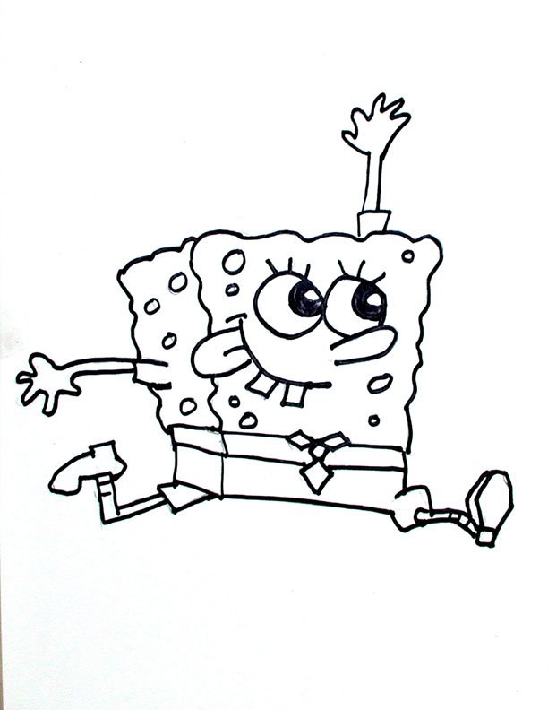 funny spongebob coloring pages