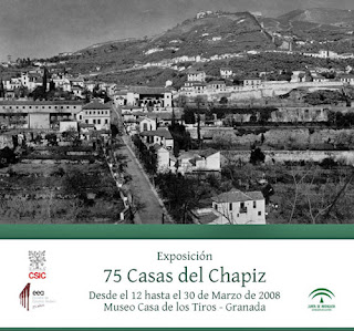 Cartel de la exposición '75 Casas del Chapiz'