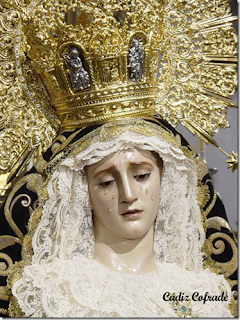 Imagen de la Virgen de la Soledad de Jerez [Foto: Cádiz Cofrade]