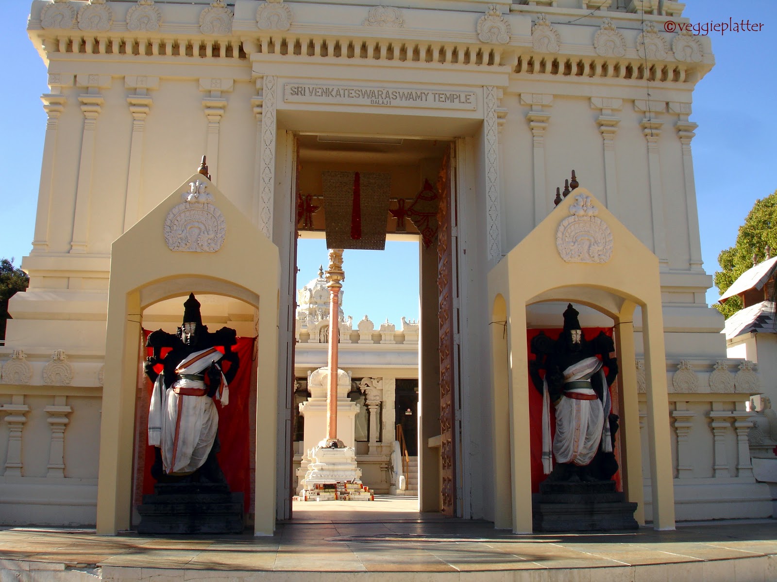 Veggie Platter Hindu Temples in USA Malibu Temple, California