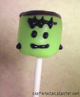 Frankenstein Marshmallow Pops