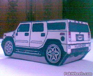 Cars and bikes from Pakistan and arount the world: Paper made Hummer H2 ...