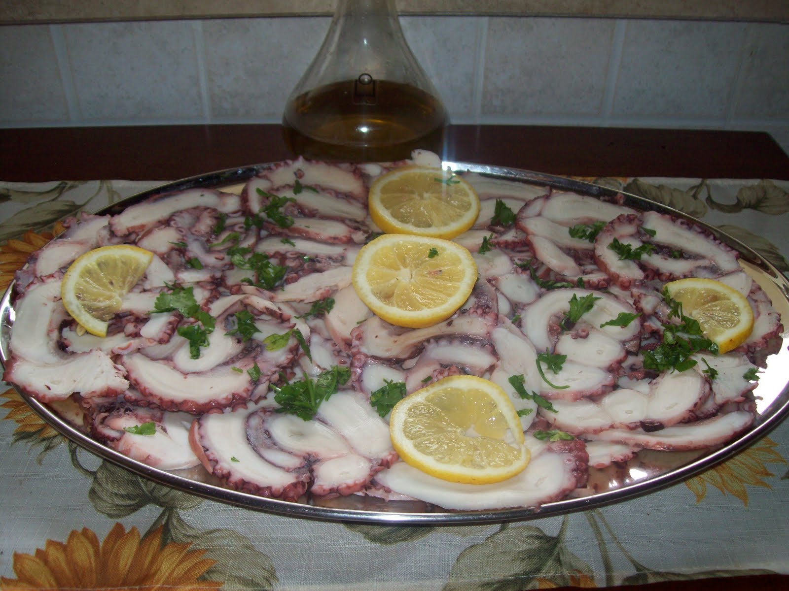 In cucina da Malu' Carpaccio di polpo