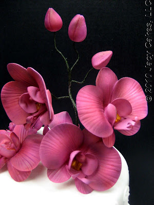 News from Jacy Cakes: Orchids & Swirls Wedding Cake