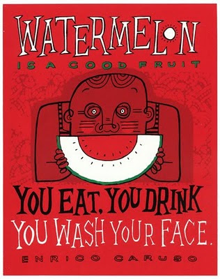 Screenprint - Watermelon is a good fruit