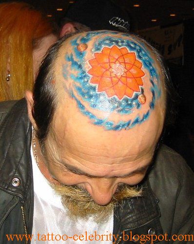 Top Tattoos Celebrity: Head Tattoo Designs