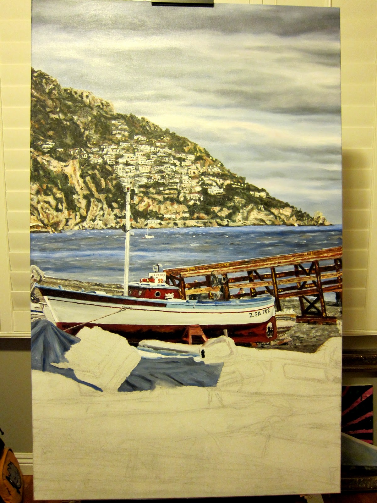 Jacob Brest Paintings: Positano Italy continued...