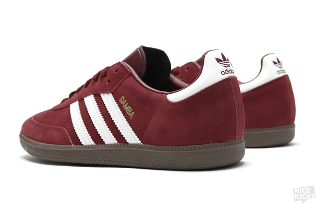 EMM (pronounced EdoubleM): ADIDAS Originals Samba in Cardinal/Running White