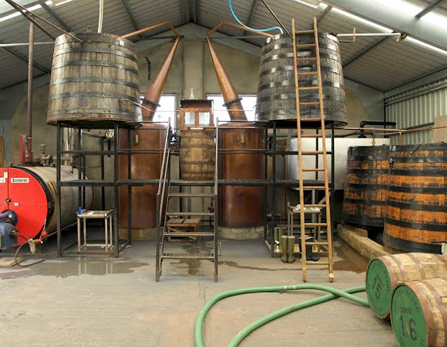 the workings inside Abhainn Dearg Distillery