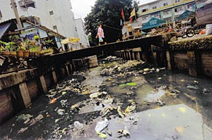 open sewer in Bangkok