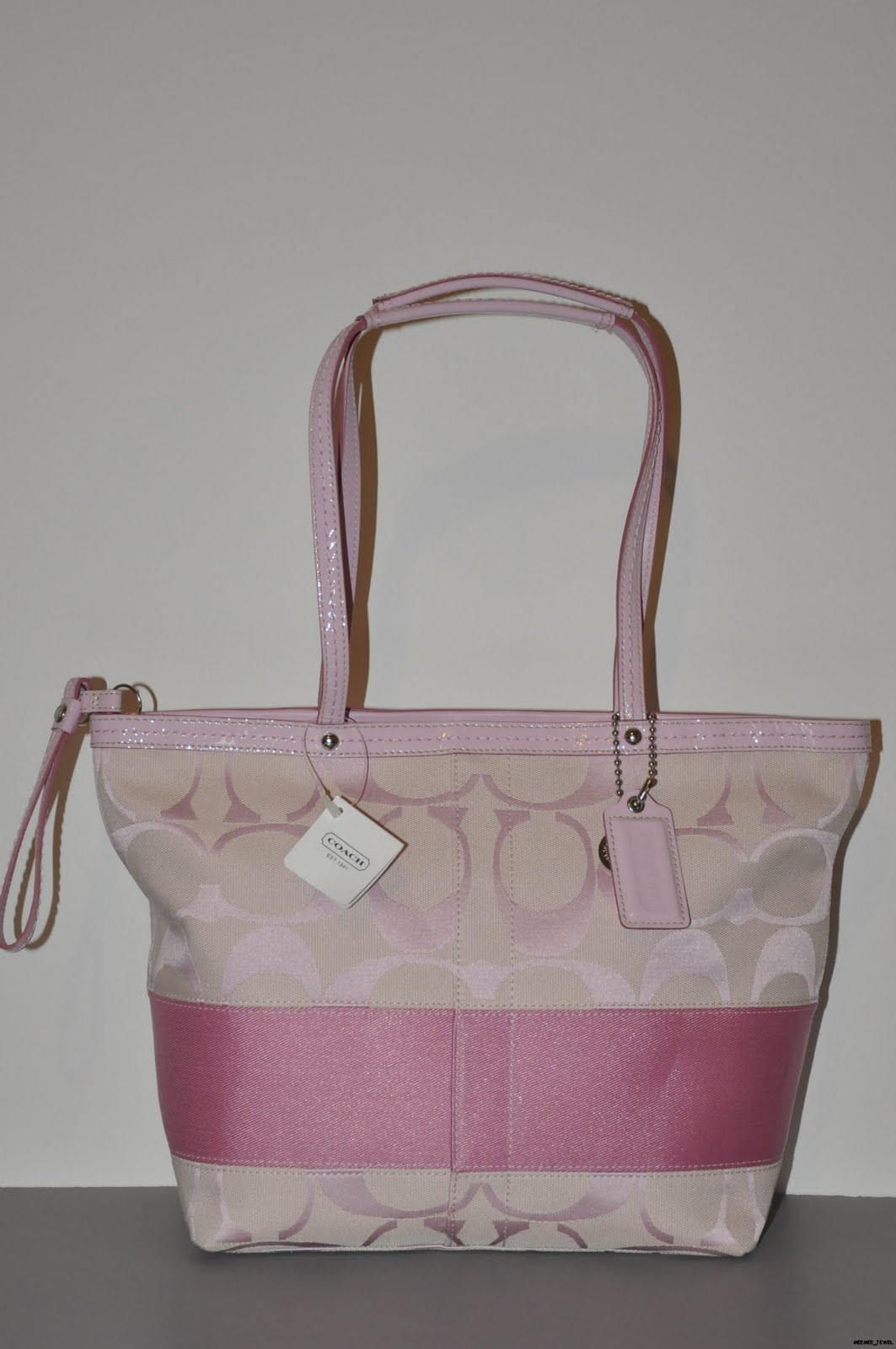 GreenApple4sale: Authentic Branded Bags: Coach Signature Stripe Light Pink 13548