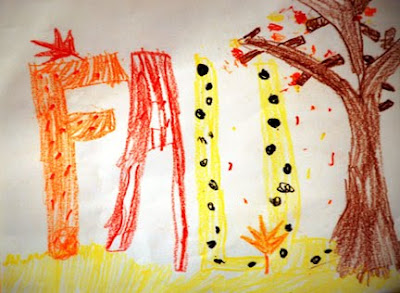 fall drawing by kid