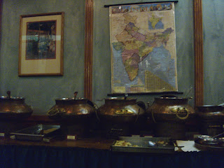 buffet table at Nirvana restaurant in DC