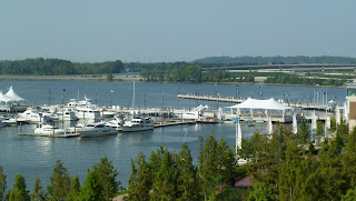 view of Potomac from the Gaylord Hotel atrium