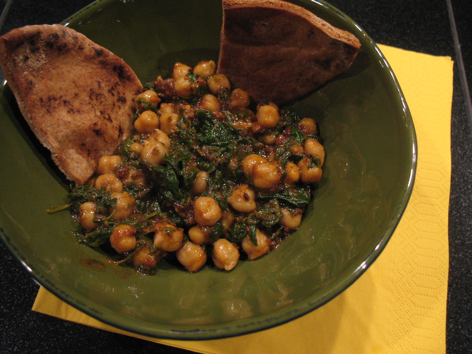 Cookin' & Craftin' Spanishstyle Spinach and Chickpeas