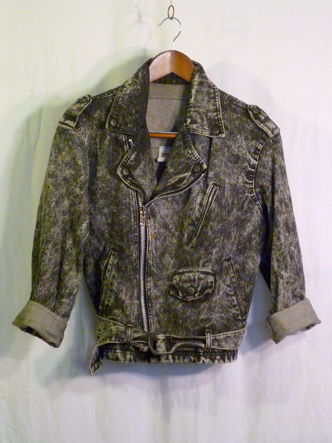 laws of general economy: [SOLD] Levi's Acid Wash Motorcycle Jacket