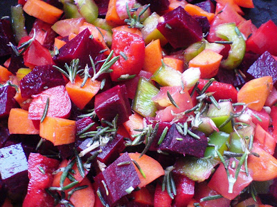 Mixed Veggie Salad with Rosemary and Sumac