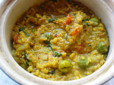 Thai Brinjal and Lentil Curry