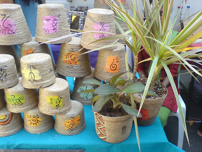 This Week at the Farmer's Market - Jute plant holders