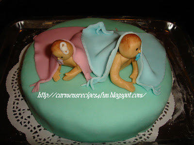 Twins babys cake/Tort cu gemeni