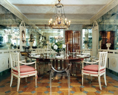 Wall Pictures For Dining Room. This mirrored dining room in