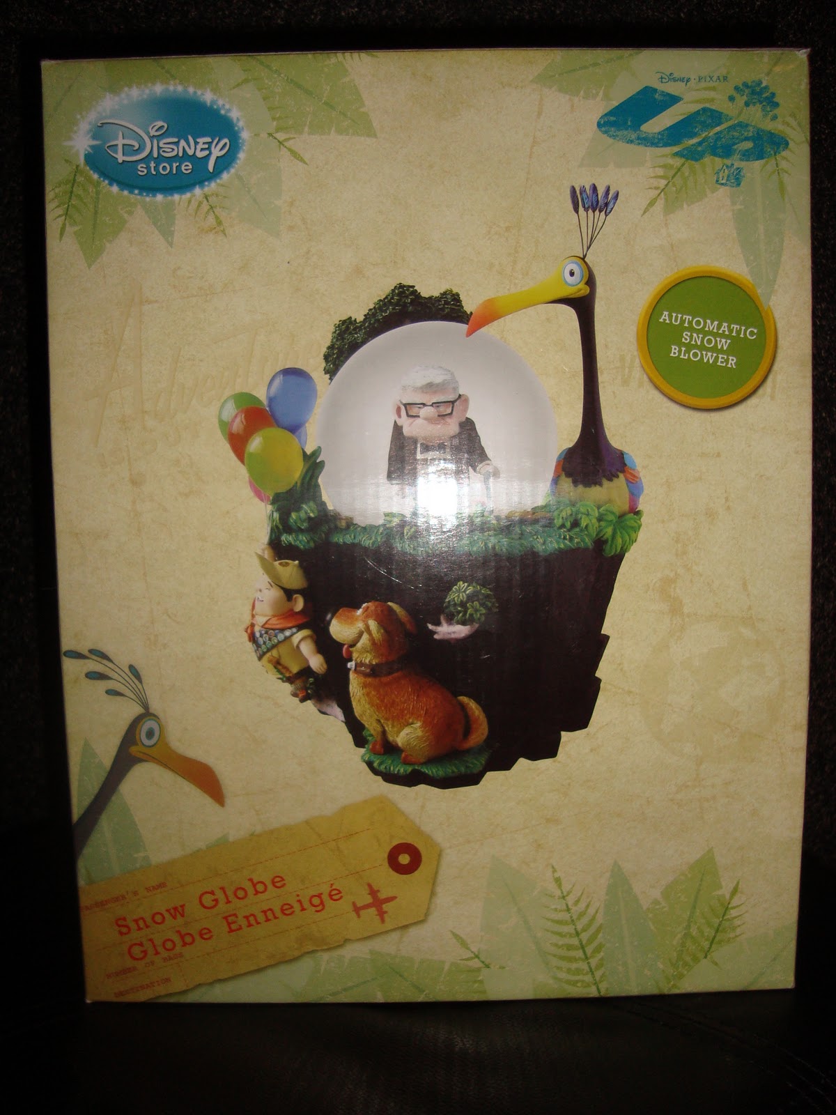 Disney Pixar Fanatics: Disney Store Exclusive UP! Snowglobe