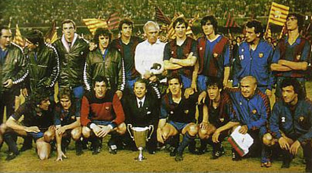 FOOT RETRO FC Barcelona Coppa delle coppa 1982