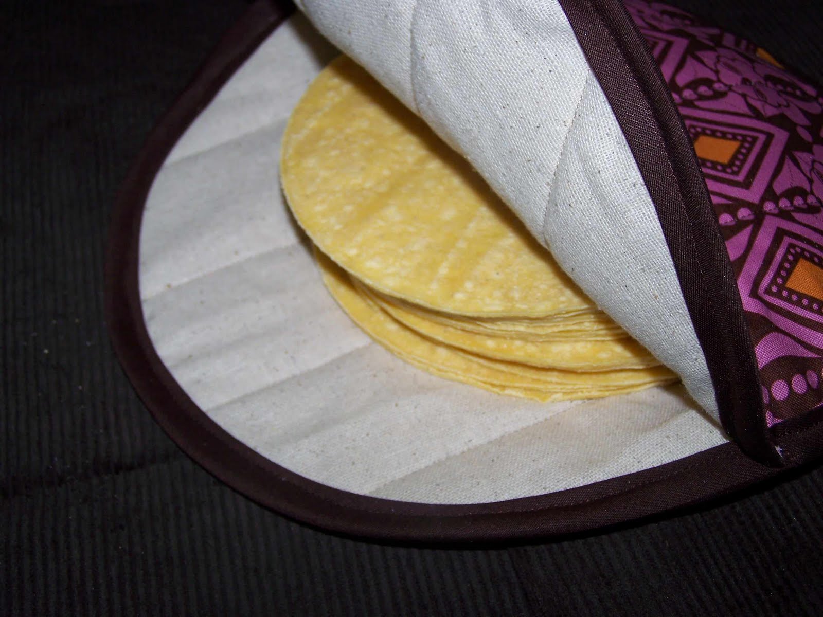 Made by Me. Shared with you. Tortilla Cozy Tutorial